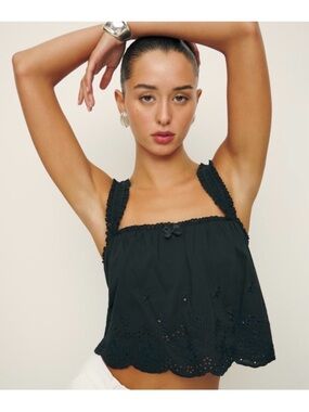 Reformation Paige Eyelet Top